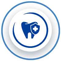 tooth with security icon